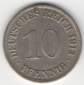 10 Pfennig Deutsches Reich