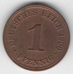 1 Pfennig obverse