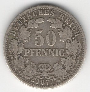 Deutsches Reich 50 Pfennig obverse