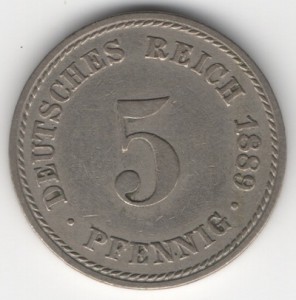 Deutsches Reich 5 Pfennig obverse