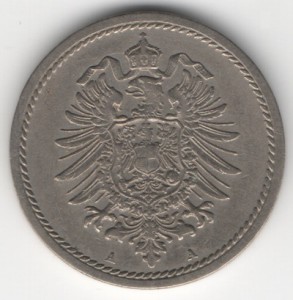 Deutsches Reich 5 Pfennig reverse