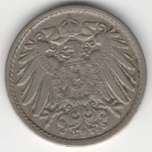 Deutsches Reich 5 Pfennig reverse