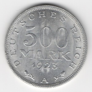 Weimarer Republik coins 500 Mark
