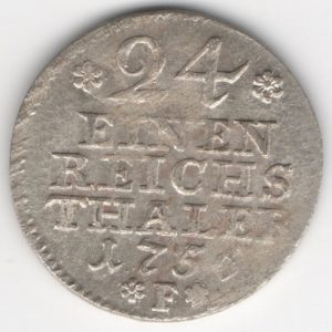 Preußen 1/24 Thaler 1756 F obverse