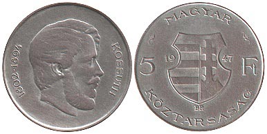 vengria.5forint.1947