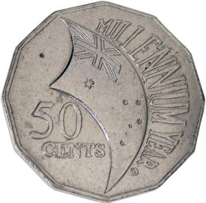 2000 Australian Millennium 50c