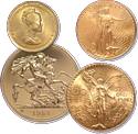 Gold Coins from Around the World including Australian Gold