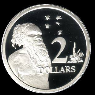 1988 Australian Silver Proof Two Dollar Reverse