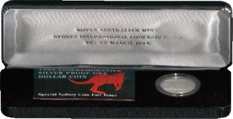 1994 Dollar Decade Coin Fair Silver Proof $1 Case
