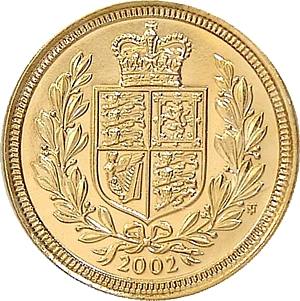 2002 Royal Mint Gold Half Sovereign