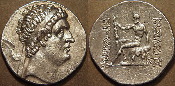 Euthydemus I, Silver tetradrachm, 220-200 BC