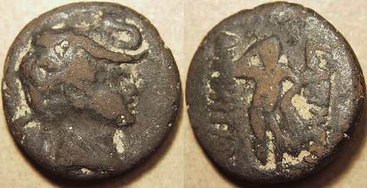 Demetrius I, Clay ! tetradrachm, 200-185 BC